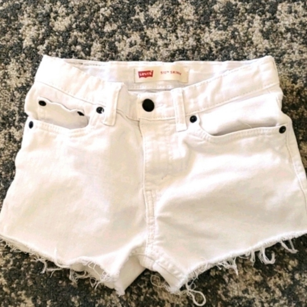 Levi’s White Jean Short